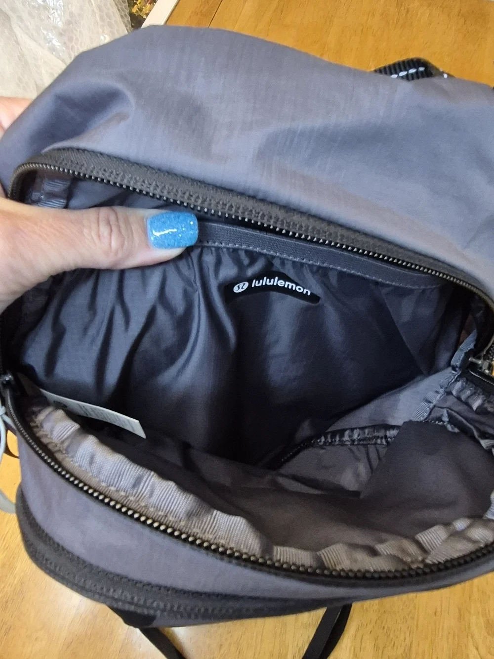 Lululemon All Sport Anchor & Black Backpack 10L - Lightweight Hiking Running
